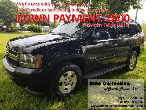 2012 Chevrolet Tahoe for sale at AUTO COLLECTION OF SOUTH MIAMI in Miami FL