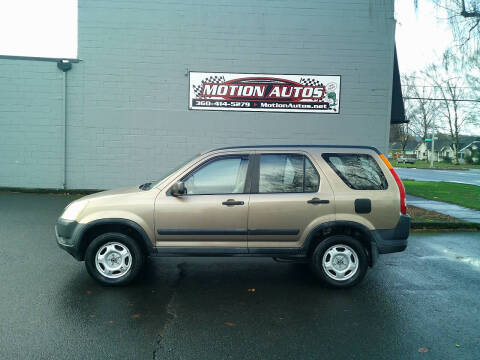 2002 Honda CR-V for sale at Motion Autos in Longview WA