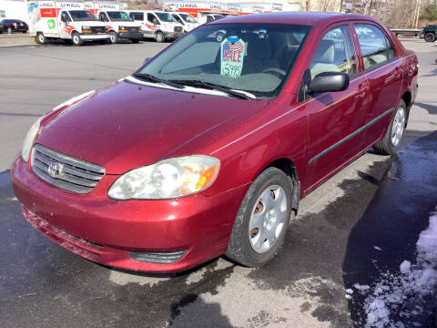 2003 Toyota Corolla for sale at Motuzas Automotive Inc. in Upton MA