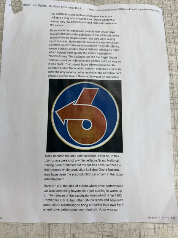 1986 Buick LeSabre Custom