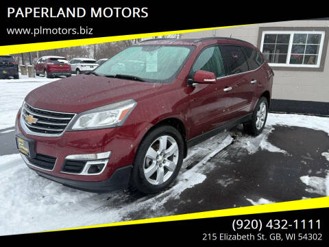 2016 Chevrolet Traverse for sale at PAPERLAND MOTORS - Fresh Inventory in Green Bay WI