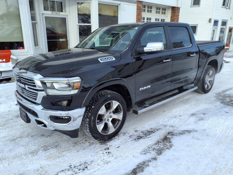 Used 2021 RAM Ram 1500 Pickup Laramie with VIN 1C6SRFJT0MN773500 for sale in Sand Creek, WI