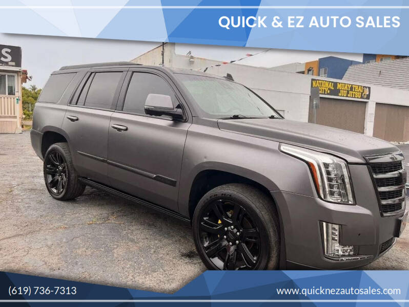 2015 Cadillac Escalade for sale at QUICK & EZ AUTO SALES in National City CA