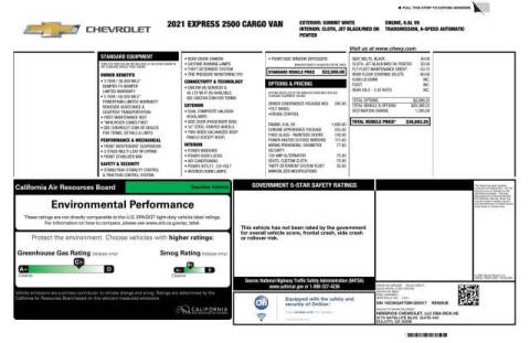 2021 Chevrolet Express 2500