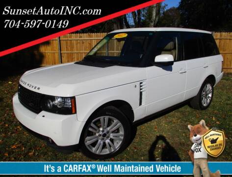 2012 Land Rover Range Rover for sale at Sunset Auto in Charlotte NC