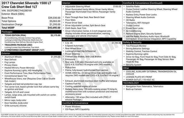 2017 Chevrolet Silverado 1500 LT
