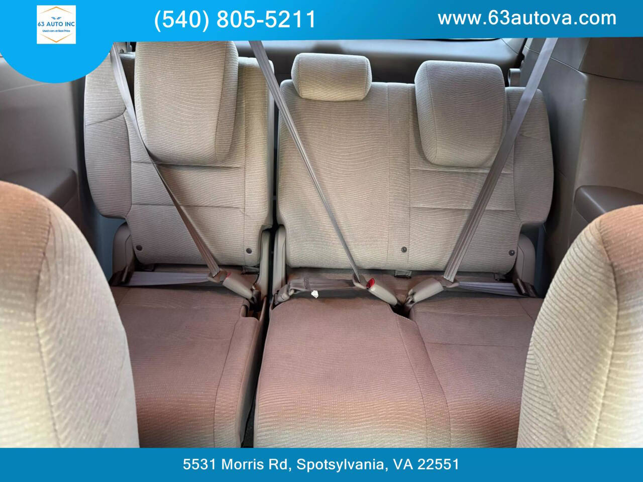 2012 Honda Odyssey for sale at 63 Auto Inc in Spotsylvania, VA