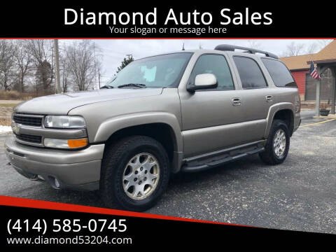 2002 Chevrolet Tahoe for sale at DIAMOND AUTO SALES LLC in Milwaukee WI