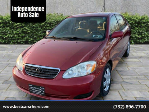2008 Toyota Corolla for sale at Independence Auto Sale in Bordentown NJ