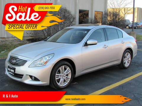 2012 Infiniti G37 Sedan for sale at R & I Auto in Lake Bluff IL