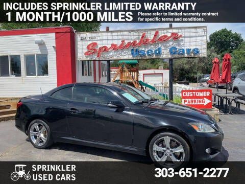 2012 Lexus IS 350C for sale at Sprinkler Used Cars in Longmont CO