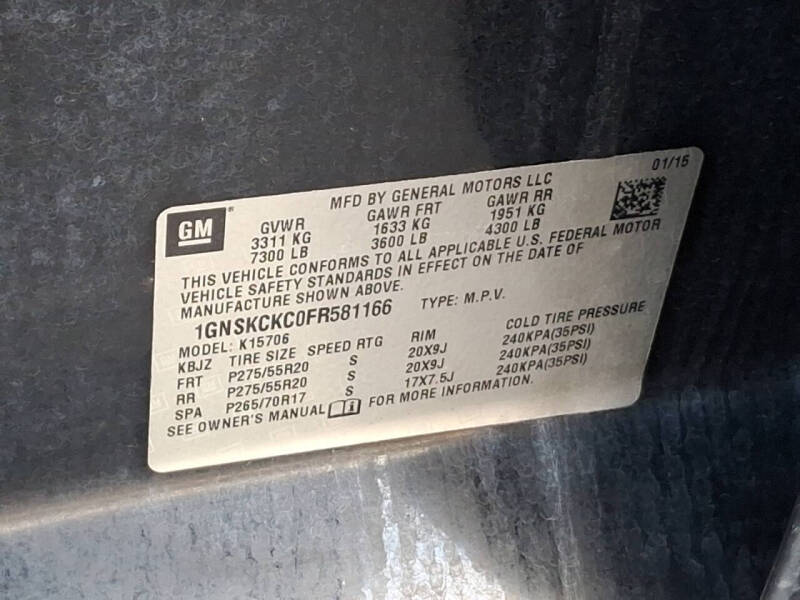 2015 Chevrolet Tahoe LTZ