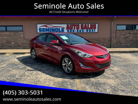 2016 Hyundai Elantra for sale at Seminole Auto Sales in Seminole OK