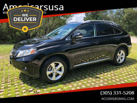 2012 Lexus RX 350 for sale at Americarsusa in Hollywood FL