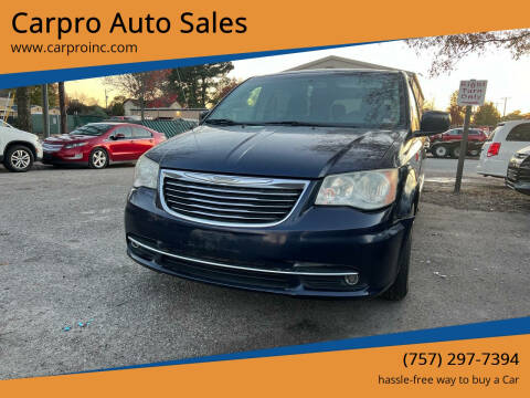 2012 Chrysler Town and Country for sale at Carpro Auto Sales in Chesapeake VA