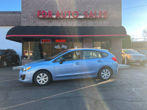 2012 Subaru Impreza for sale at F.D.R. Auto Sales in Springfield MA