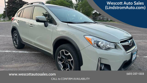 2016 Subaru Crosstrek for sale at Wescott Auto Sales (LindstromAuto.com) in Lindstrom MN