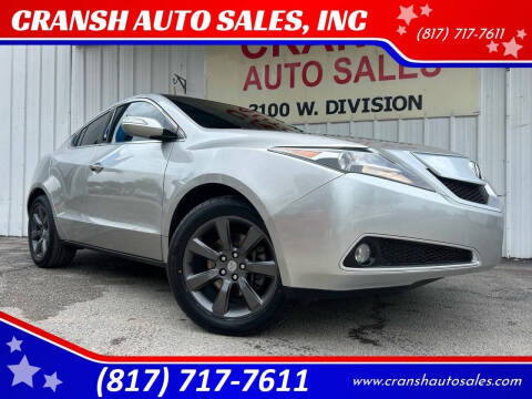 2010 Acura ZDX for sale at CRANSH AUTO SALES, INC in Arlington TX