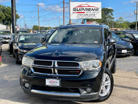2011 Dodge Durango for sale at Supreme Auto Sales in Chesapeake VA