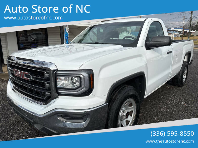 2018 GMC Sierra 1500 for sale at Auto Store of NC in Walnut Cove NC