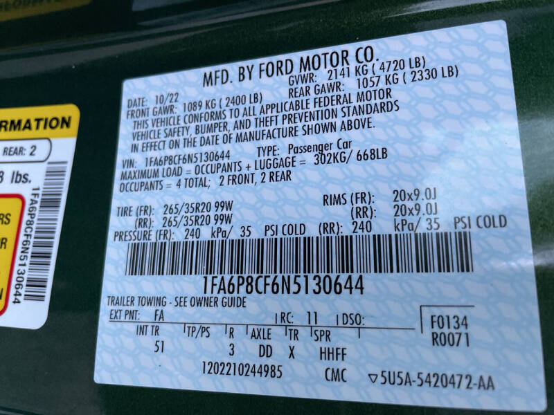 2022 Ford Mustang GT Premium