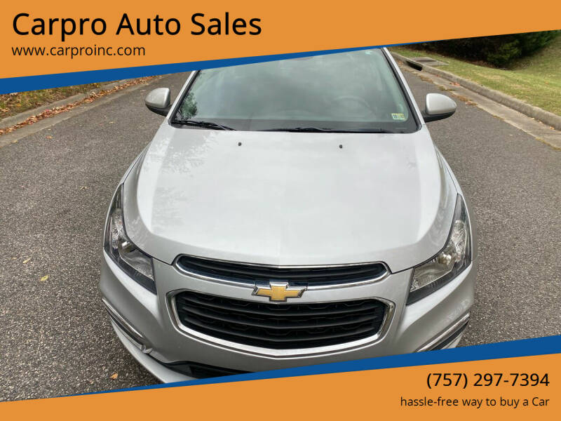 2016 Chevrolet Cruze Limited for sale at Carpro Auto Sales in Chesapeake VA