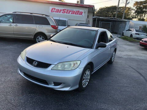 2005 Honda Civic for sale at CARSTRADA in Hollywood FL