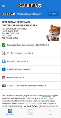 2021 Audi A5 Sportback quattro Premium Plus 40 TFSI