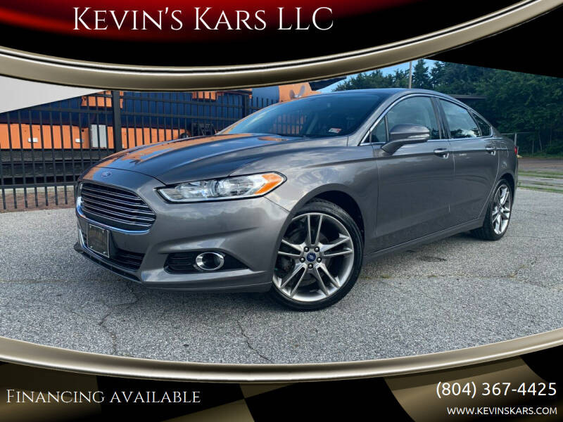 2013 Ford Fusion for sale at Kevin's Kars LLC in Richmond VA