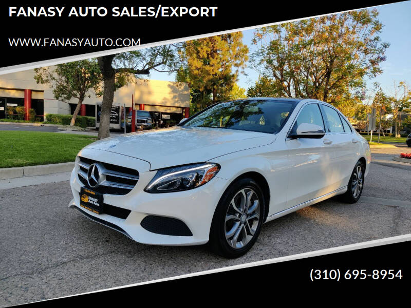 2016 Mercedes-Benz C-Class for sale at FANASY AUTO SALES/EXPORT in Yorba Linda CA