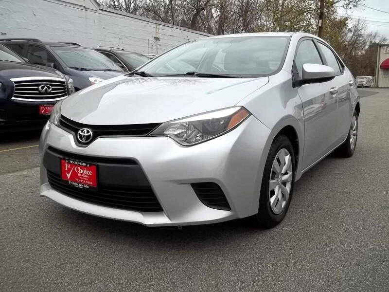 2014 Toyota Corolla for sale at 1st Choice Auto Sales in Fairfax VA