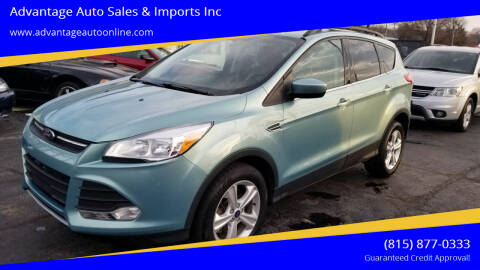 2013 Ford Escape for sale at Advantage Auto Sales & Imports Inc in Loves Park IL