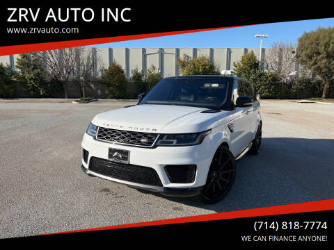 2019 Land Rover Range Rover Sport for sale at ZRV AUTO INC in Brea CA