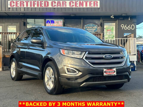 2016 Ford Edge for sale at CERTIFIED CAR CENTER in Fairfax VA