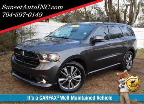 2013 Dodge Durango for sale at Sunset Auto in Charlotte NC