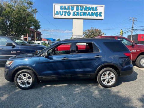 2016 Ford Explorer for sale at Glen Burnie Auto Exchange in Glen Burnie MD