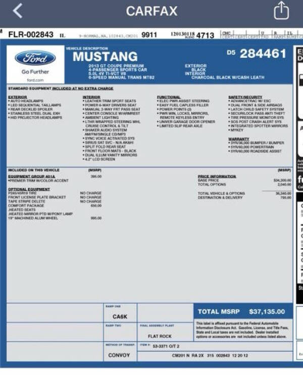 2013 Ford Mustang GT Premium