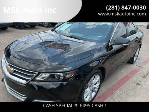 2014 Chevrolet Impala for sale at MSK Auto Inc in Houston TX