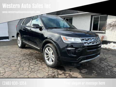 2018 Ford Explorer for sale at Western Auto Sales Inc in Farmington Hills MI