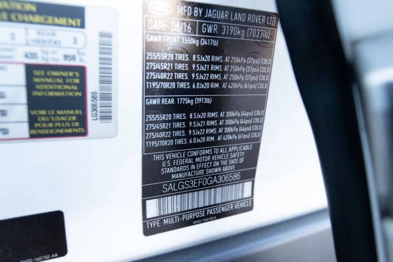 2016 Land Rover Range Rover Supercharged LWB