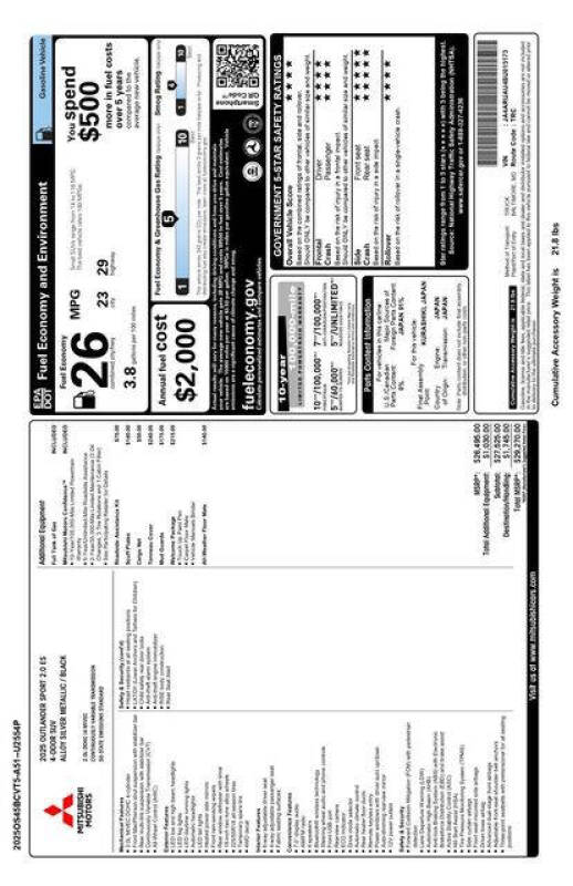 2025 Mitsubishi Outlander Sport