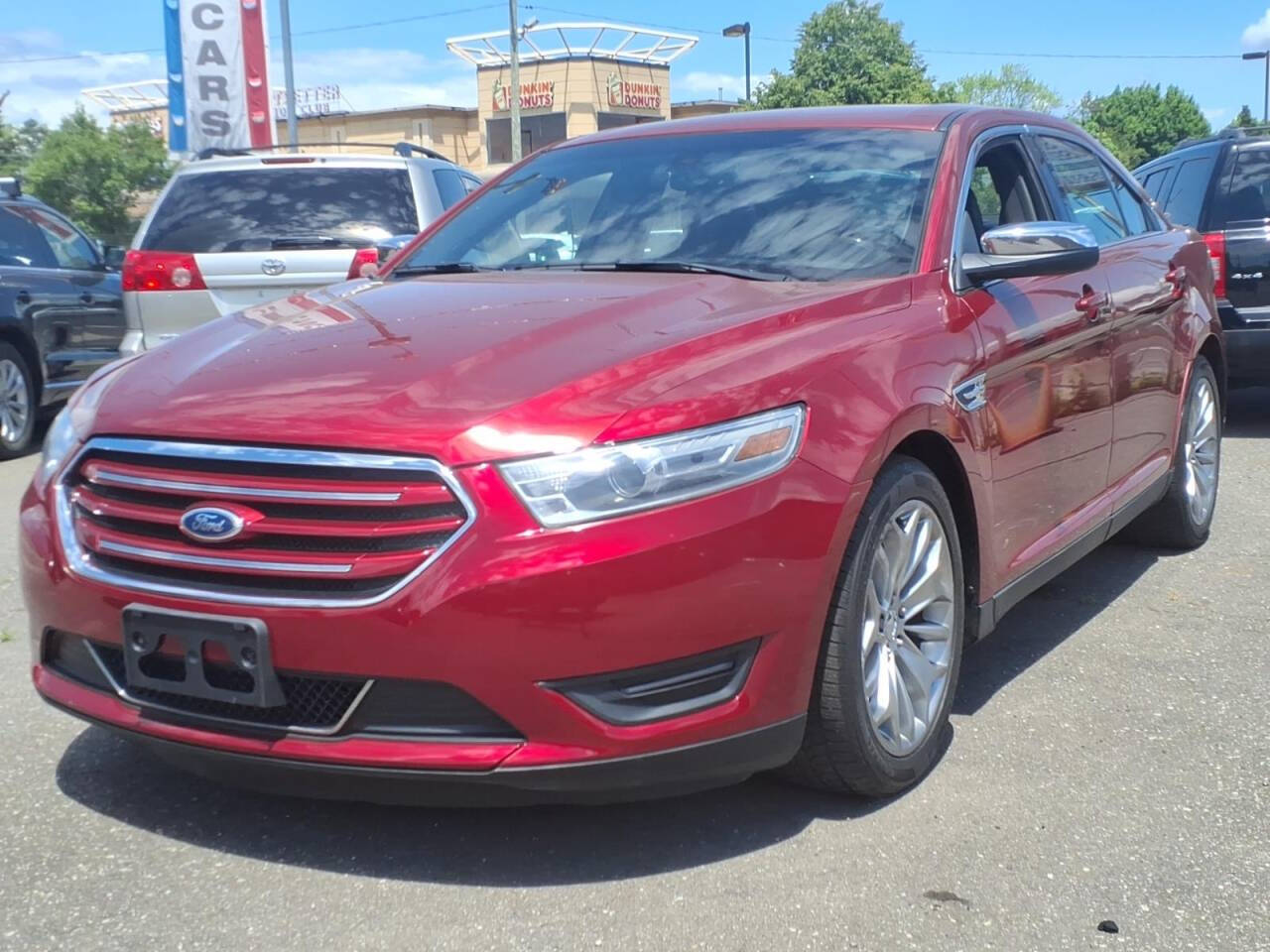 Red 2013 Ford Taurus Limited Limited 4dr Sedan 1