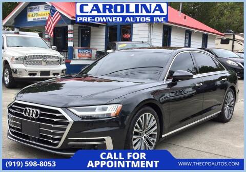 2019 Audi A8 L for sale at Carolina Pre-Owned Autos Inc in Durham NC