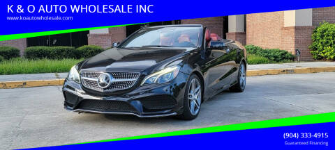2016 Mercedes-Benz E-Class for sale at K & O AUTO WHOLESALE INC in Jacksonville FL