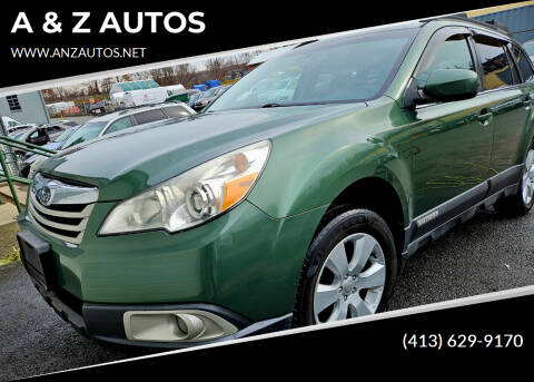 2011 Subaru Outback for sale at A & Z AUTOS in Westfield MA