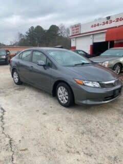2012 Honda Civic for sale at LAKE CITY AUTO SALES in Forest Park GA