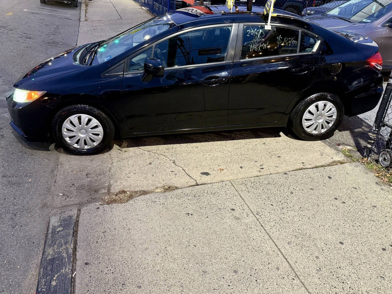 2014 Honda Civic LX 4dr Sedan CVT - Black exterior view 10