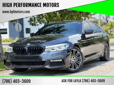 2017 BMW 5 Series for sale at HIGH PERFORMANCE MOTORS in Hollywood FL