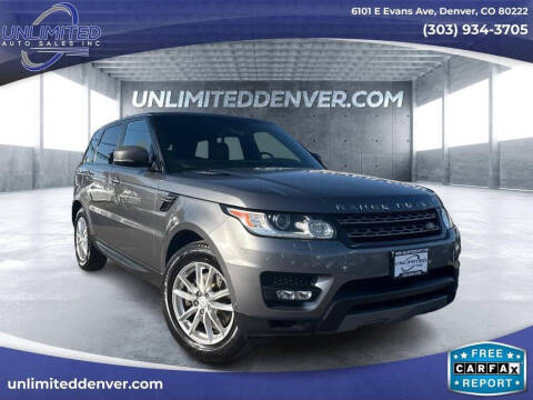 2015 Land Rover Range Rover Sport for sale at Unlimited Auto Sales in Denver CO