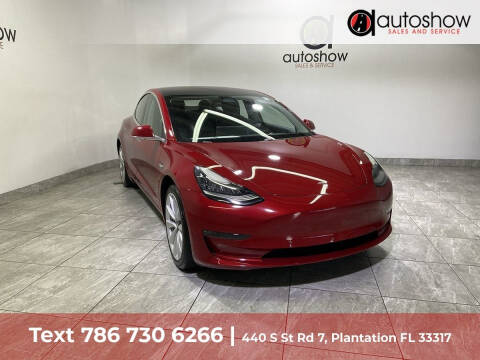 2018 Tesla Model 3 for sale at AUTOSHOW SALES & SERVICE in Plantation FL